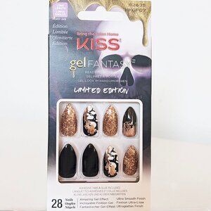 KISS Special Design Halloween Nails Medium Length - Pumpkin Light